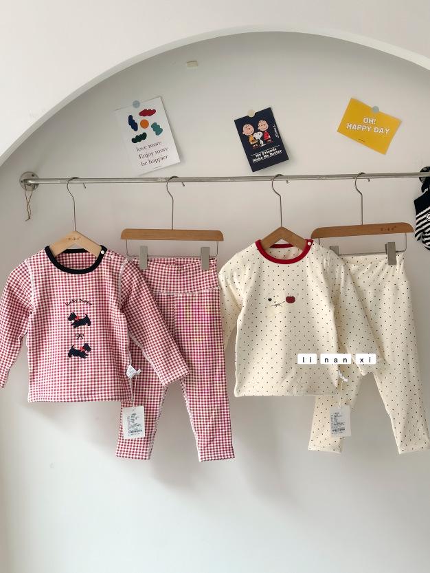 Year Model Warm Home Wear Set: Infant High Waist Mulberry Silk Two-Piece with Belly Protection