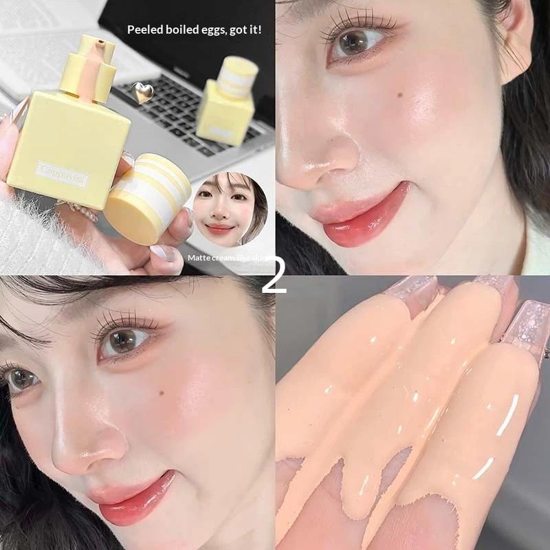 

Cappuvini Water Light Long-Lasting Foundation Matte Nude Long-Lasting Makeup With A Girlish Charm Naturally Covers Flaws