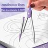 Student Geometry Ruler Set for Elementary to Junior High - Includes Compass, Triangle, and Sixth Grade Supplies