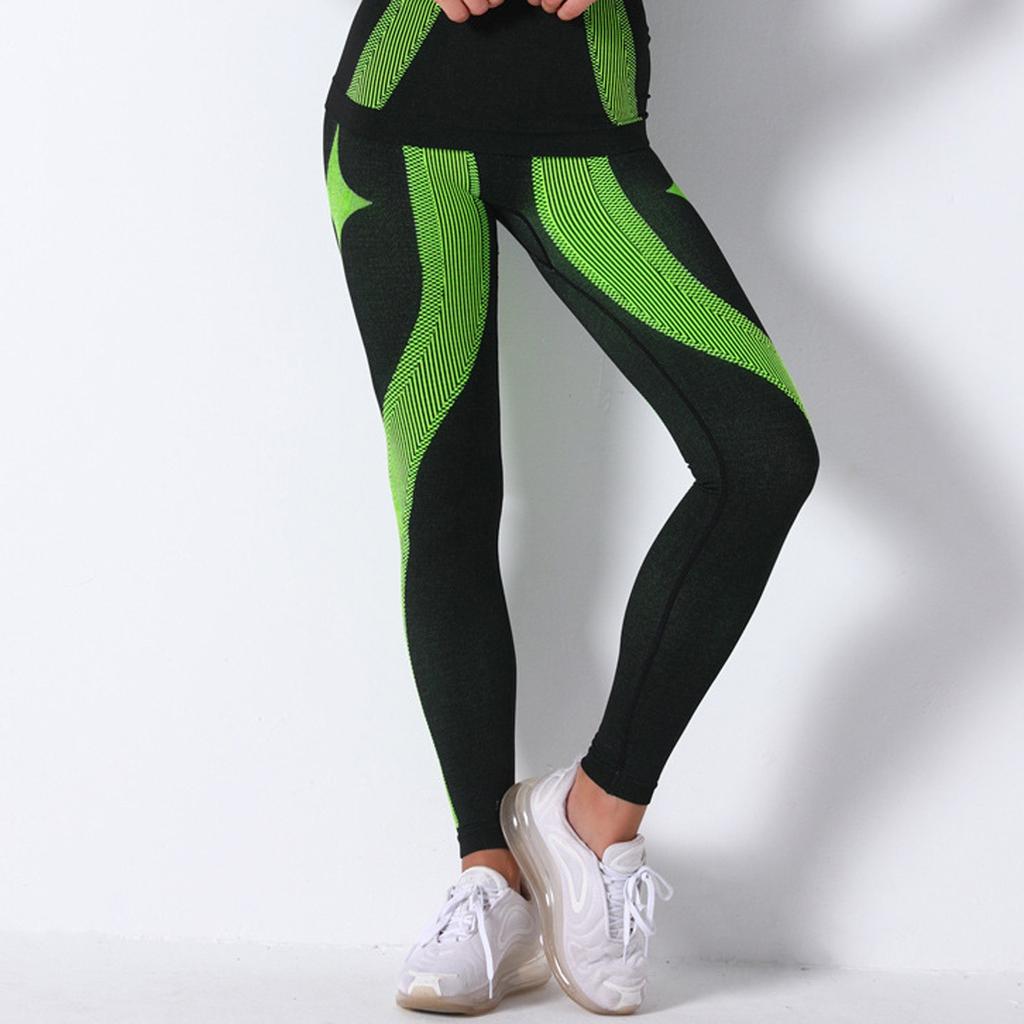 Women's Seamless Knitting High Waist Tight Fitting Hip Lift Motion Yoga Pants