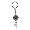 2 Pcs Multicolor Key Exorcist St. Benedict's Cross Keychain Pendant Circle Ring Religious Church Gift Bag Accessories.