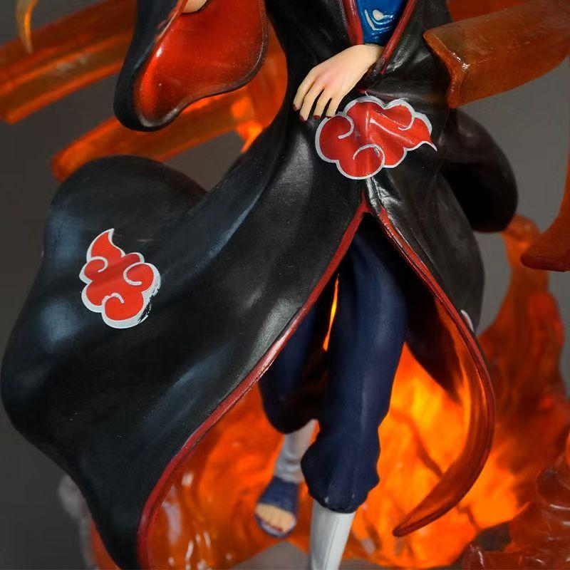 Naruto 14.17inch/36cm Uchiha weasel Series spot anime Summon Masked Man Fierce Death God bamboo hat can Move PVC toys Gift