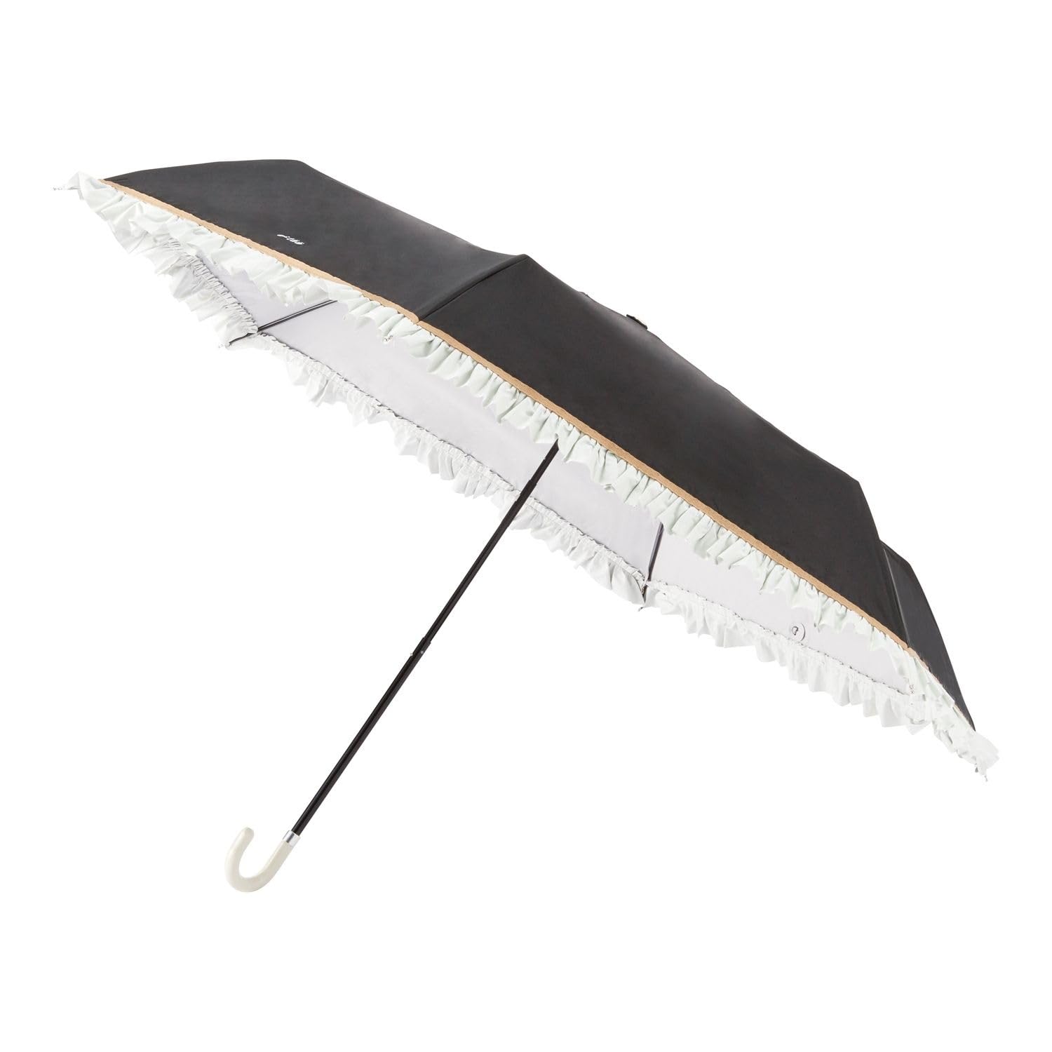 

Moonbat Esta Складной Легкий УФ Дождевой или Черный Зонт от солнца, Первоклассная Блокировка, Защита, Блеск, С оборками, 31-230-30218, чёрный