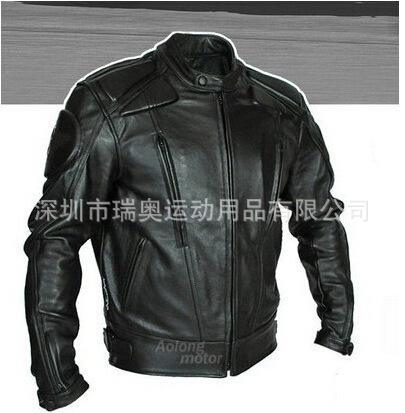 Motorcycle riding suit, racing jacket PU protective suit PU racing suit S чёрный
