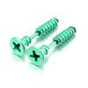 1 Pair Unisex Women Men Earrings Stainless Steel Piercing Nail Screw Stud Earrings Punk Rock Helix Ear Piercings Spiral Jewelry