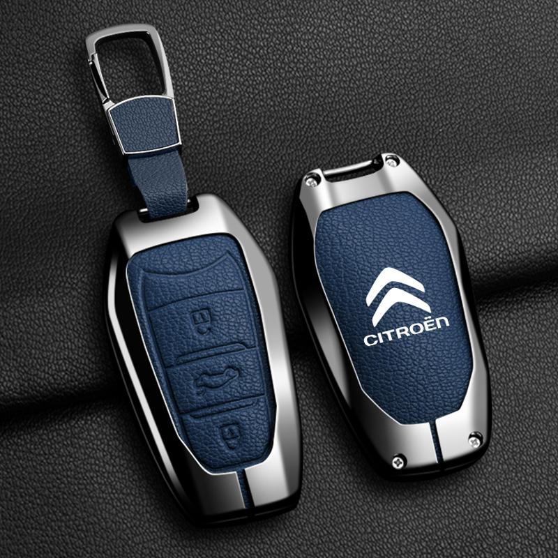 Pouzdro na klíč s překlopným krytem ze zinkové slitiny pro Citroen C1 C2 C3 C4 C5 C6 VTS Xsara C-Crosser Berlingo Jumpy DS3 DS4 DS5 DS6