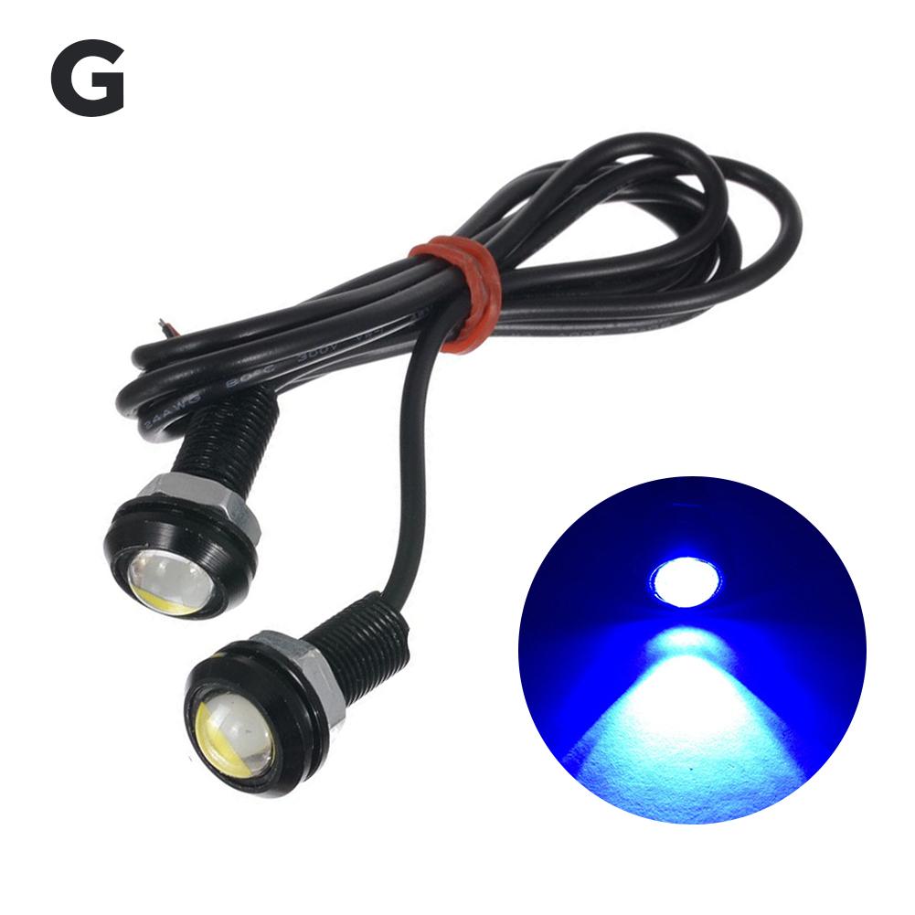 2 SZTUK 18MM Motocyklowe Światła Do Jazdy Eagle Eye LED Super Jasne Światła Do Jazdy Dziennej DRL Światła Do Jazdy Cofania Stopu Wodoodporne