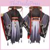 Original Genshin Impact Black Main Cosplay Costume Set Polyester Fabric Game Theme Characters)