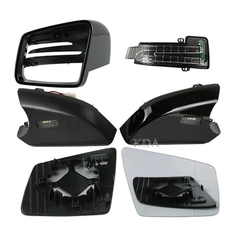 Rear Blind Spot Heated Mirror Glass Cover Turn Signal Light Bottom for Mercedes-Benz GL W164 2009-2016 W166 GLE GLS G R Class