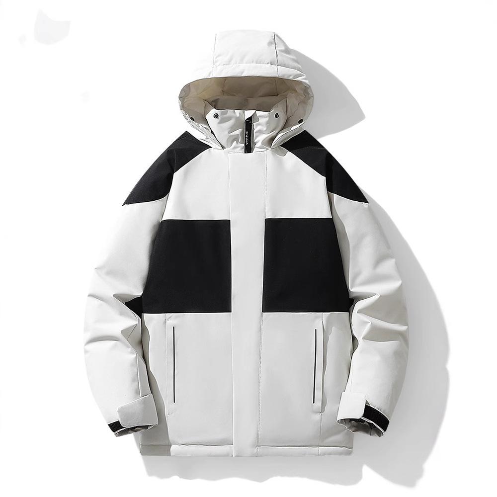 Winter Couple's Cotton-padded Clothes Are Warm and Thickened, and Men's and Women's Sports Cotton-padded Jackets Are The Same.