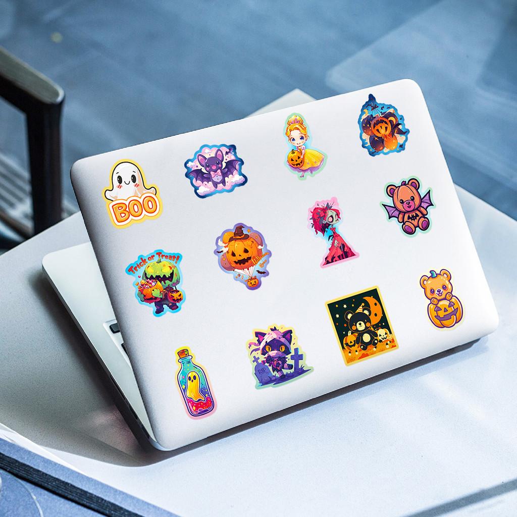 50PCS Halloween Graffiti Stickers - Pumpkin, Bat & Castle Designs for DIY Luggage Decor AnimeWorlds Store