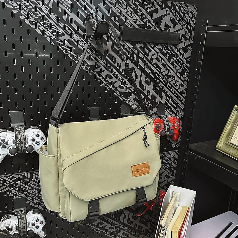 Mailman Bag Female College Bag 2025 New Versatile Large-capacity Messenger Canvas Bag Tote Bag