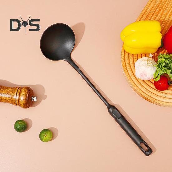Wok Spatula And Ladle Set Extended Handle Spatula Smooth Edges Soup Spoon Scratch-free Cooking Utensil