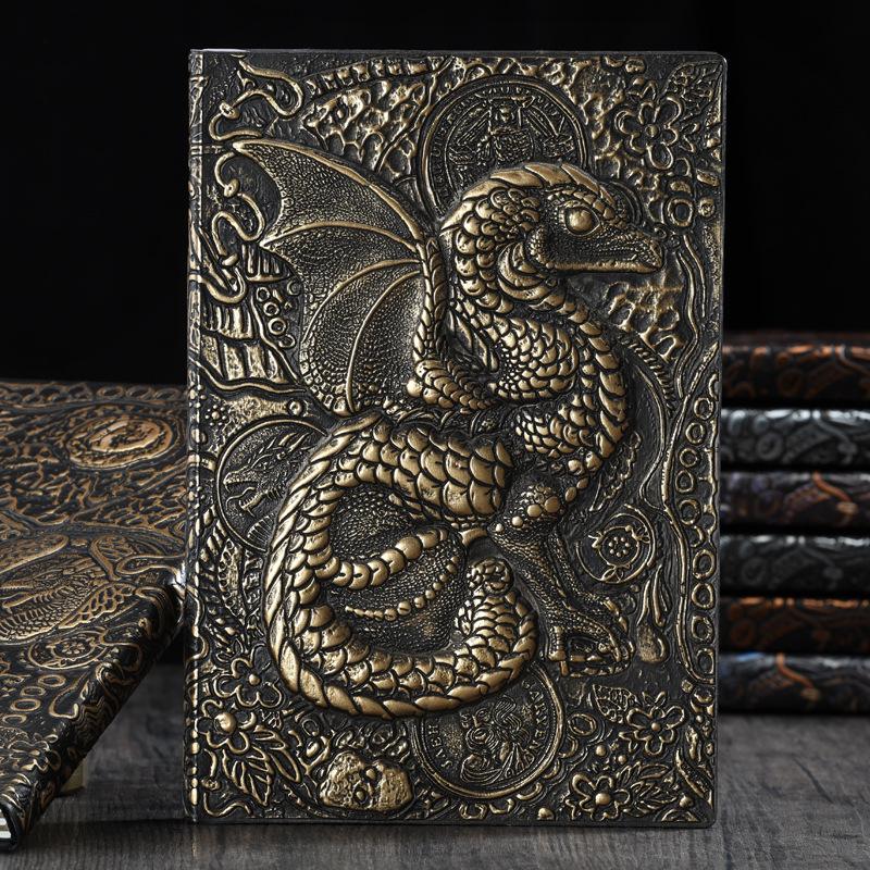Flying Dragon Embossed Commemorative Writing Notebook Collection