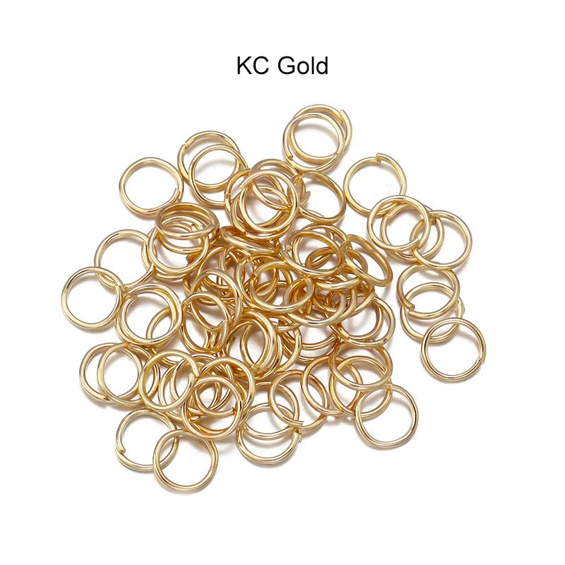 50-200pcs/Lot 3-20mm Open Single Loops Jump Rings Split Rings For Jewelry Finding Making DIY Accessories Connectors Supplies
