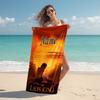 Personalized Love Sky Beach Towel Microfiber Beach Towel Thin Absorbent for Beach Swimming Yoga Bath Sports. 0910228