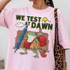 Test Day Teacher Frog, Funny We Test At Dawn Tshirt, Exam Day Shirt, Last Day Of School, End of Year Teacher Gift, Classroom Motivation