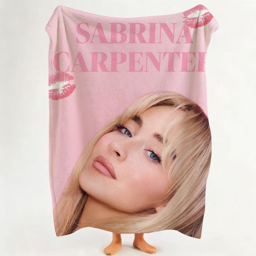 Music S Sabrina C Carpenter Throw Flannel Throw Blanket Suitable for Sofa Living Room Bedroom 75cmx90cm