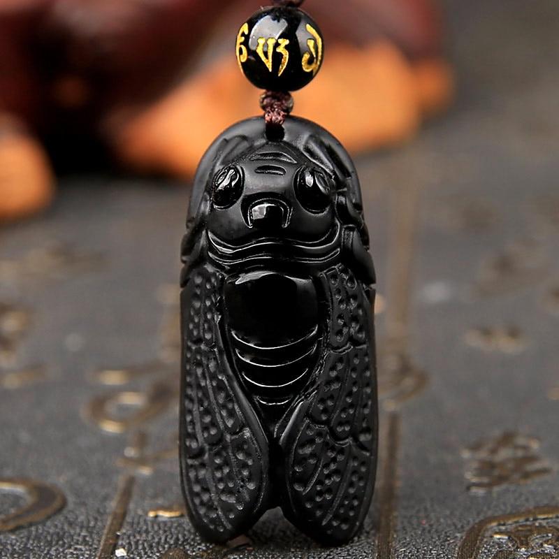 Buy Hand Carved Obsidian Pendant 