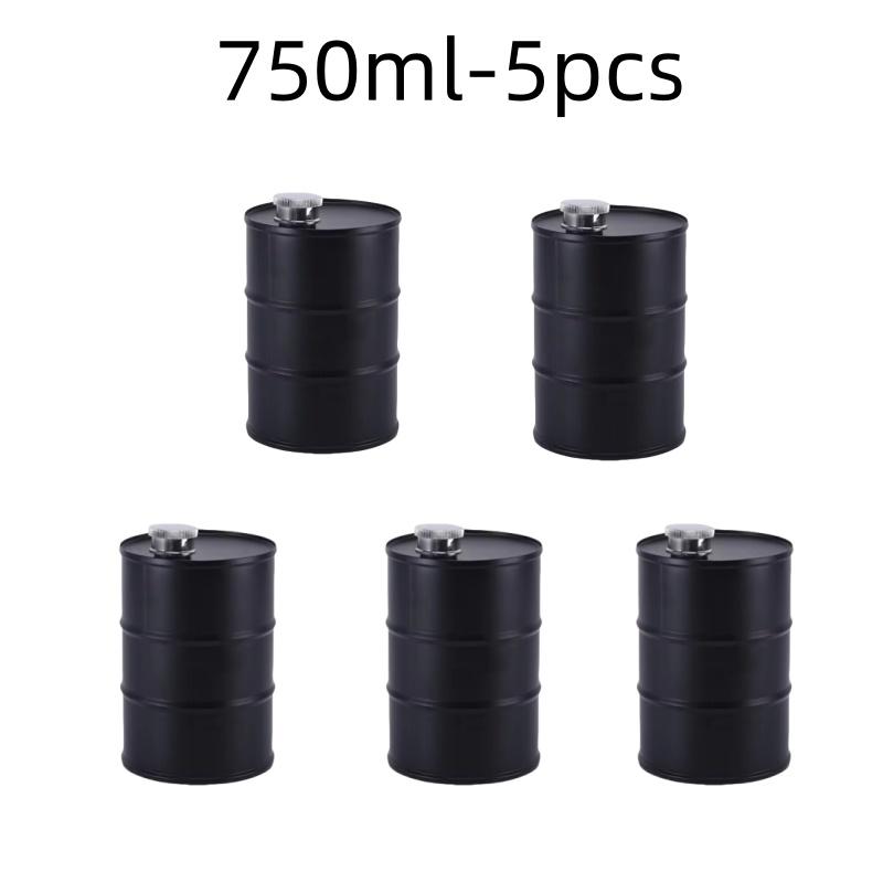 1Pc 25oz Water Bottle Drums Whisky  Portable Stainless Steel Hip Flask
