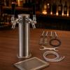 Stainless Steel Beer Dispenser Clear Tubing Dispensing Column Polished Bar Equipment