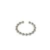 Su Chuang S925 Sterling Silver Bead Ring for Women - Cool, High-End, Round Bead Stacking Index Finger Design