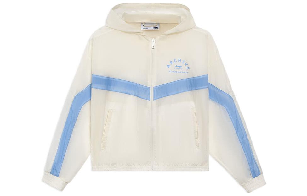 Li Ning Sports Life Collection Jacket Women s Mist White AFDS310-1 XL