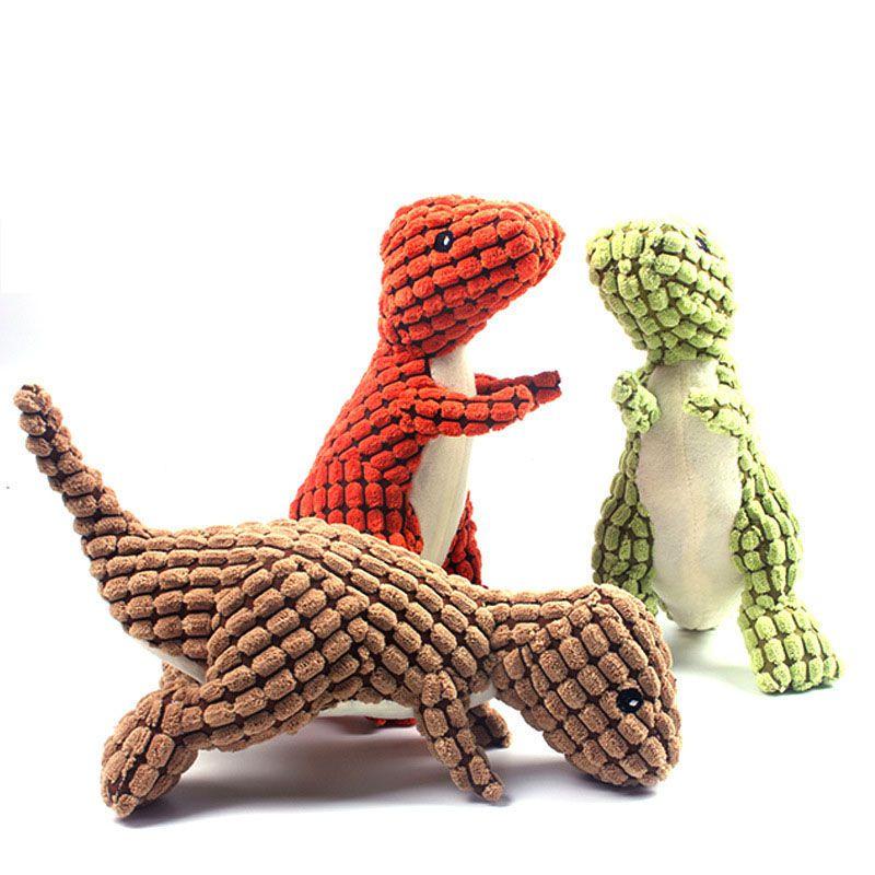 Soft And Strong Dinosaur Plush Toy Perfect For Puppies To Chew And Play