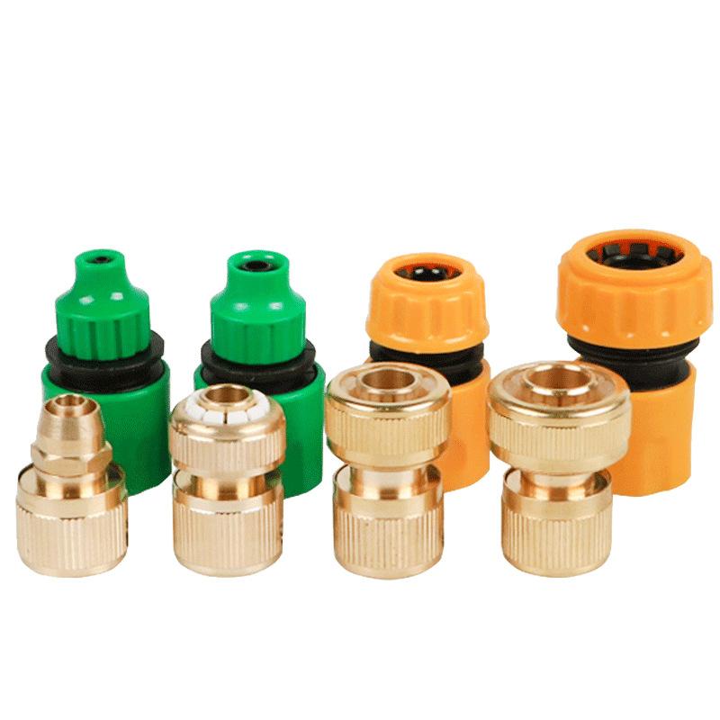 2 Way Garden Hose Splitter Garden Hose Connector with Faucet Watering Shut Off for Landscaping Flower Planting Irrigation