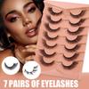 Fox Eye False Eyelashes 7 Pairs Of Eye Tail Lengthening Daily Makeup Stage Eyelashes