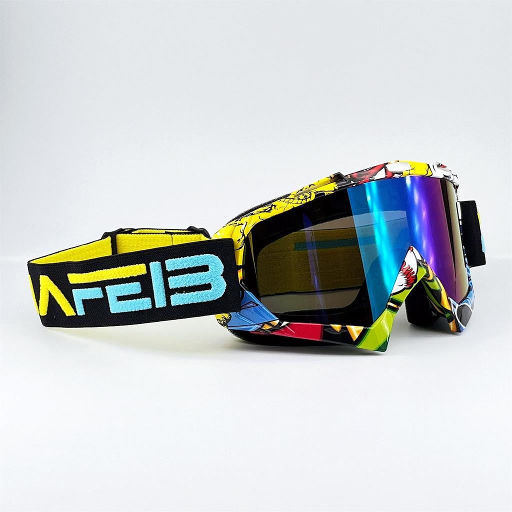 Motorcycle Glasses Unisex Riding Windproof Goggles Helmet Sports Outdoor Skiing Goggles Lenses N634