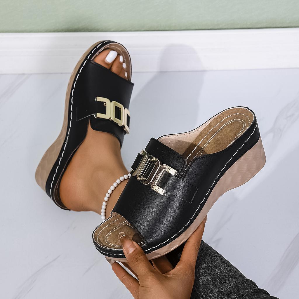 Fashion Summer Women Slippers Casual Flat Open Heel Shoes Lightweight Comfortable Sports Slippers Fashion Outdoor Sandals Slides Women