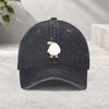 Confused Duck Meme Baseball Cap Washed Denim Casual Adjustable Sun Hat for Unisex