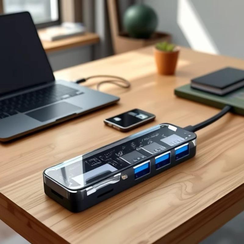 Model 2.0 USB Hub: Five-in-One Card Reader & High-Speed SD Transmission Dock for Mobile & Computer