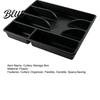 Cutlery Tray for Drawers Drawer Organizer Multi-Compartment Plastic Utensil Tray Space Adjustable Kitchen Saving Durable Storage Home Organizer