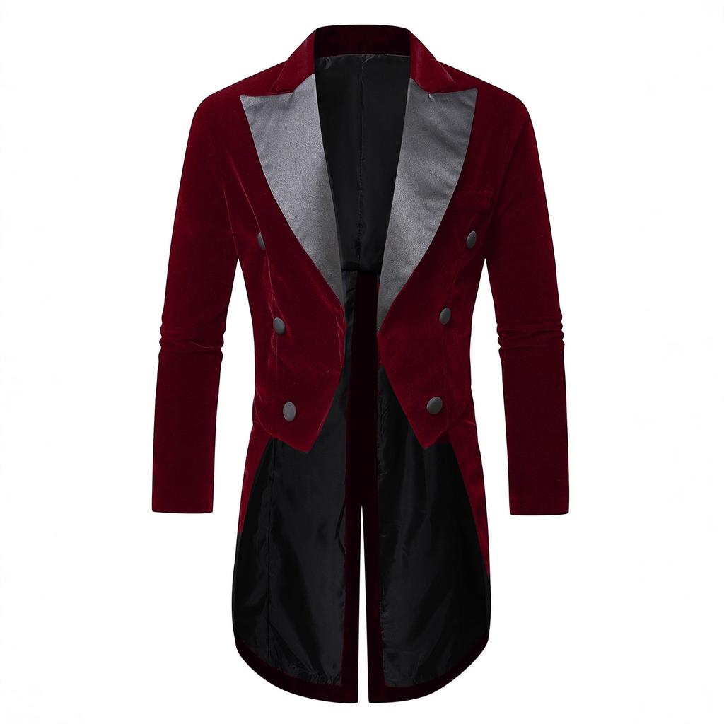 Men'S Casual Velvet Suit Tuxedo Men'S Banquet Suit Stage Performance Dress Jacket