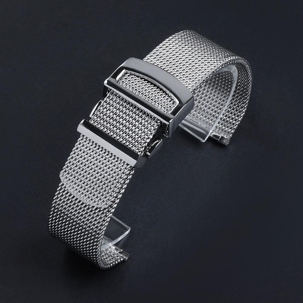 Milanese Mesh Stainless Steel Watchband Bracelet 20 22mm for IWC Pilot's Portuguese PORTOFINO Replacement Strap Watch Accessory