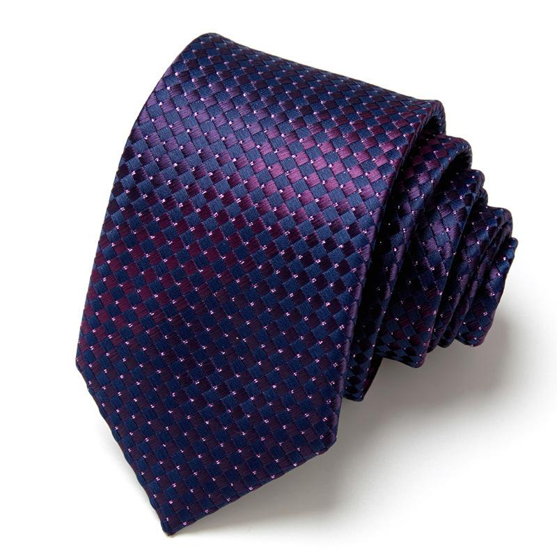 Men'S Business Tie Hand-Typed Professional Dress Interview Tie Men'S Polyester Silk
