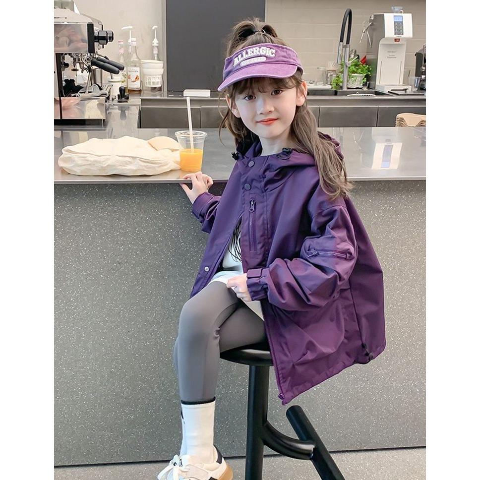 Mädchen Trendjacke Mantel - Sportlicher Casual-Stil, Frühling/Herbst 2025, Online-Promi Hot Item