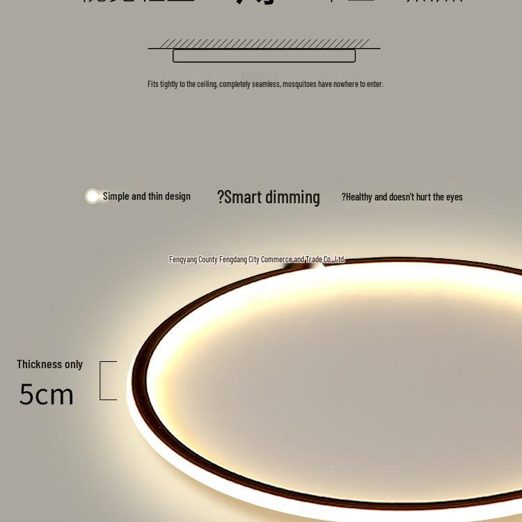 2025 Modern LED Ceiling Light with Remote Control - Minimalist Style for Master Bedroom & Living Room