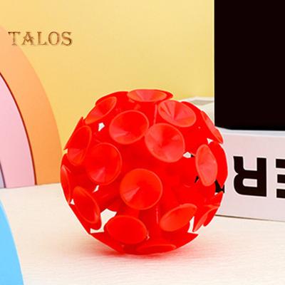 9CM 3D Piłka z przyssawką Uśmierzająca lęk i stres TPR Lepka piłka Gra w rzucanie Wielokrotnego użytku Lekka Mini Przenośna Zabawka Sferyczna dla Dzieci i Dorosłych