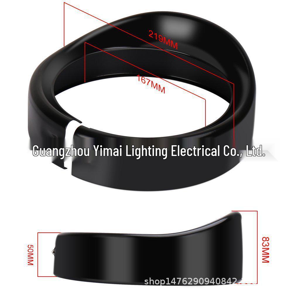 

7-Inch Harley Motorcycle Headlight Visor and Protective Cover 17.8 cm