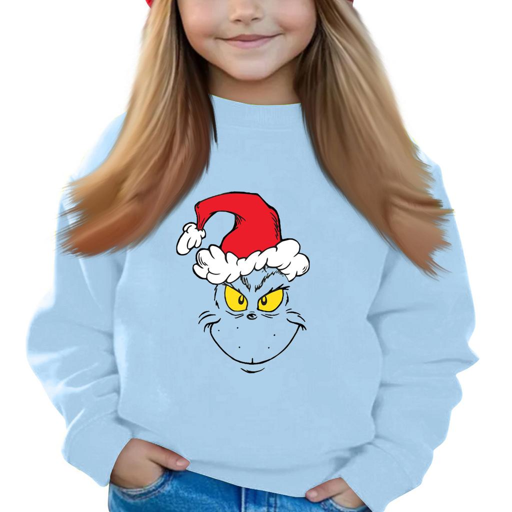 Weihnachtstag Mädchen Rundhals-Pullover für Kinder Bedruckte Baby-Tops