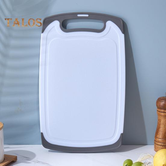 Double-sided Cutting Board Vegetable Meat Chopping Board with Grooves Easy Grip Handle Non-Slip Kitchen Essential for Foodies And Chefs