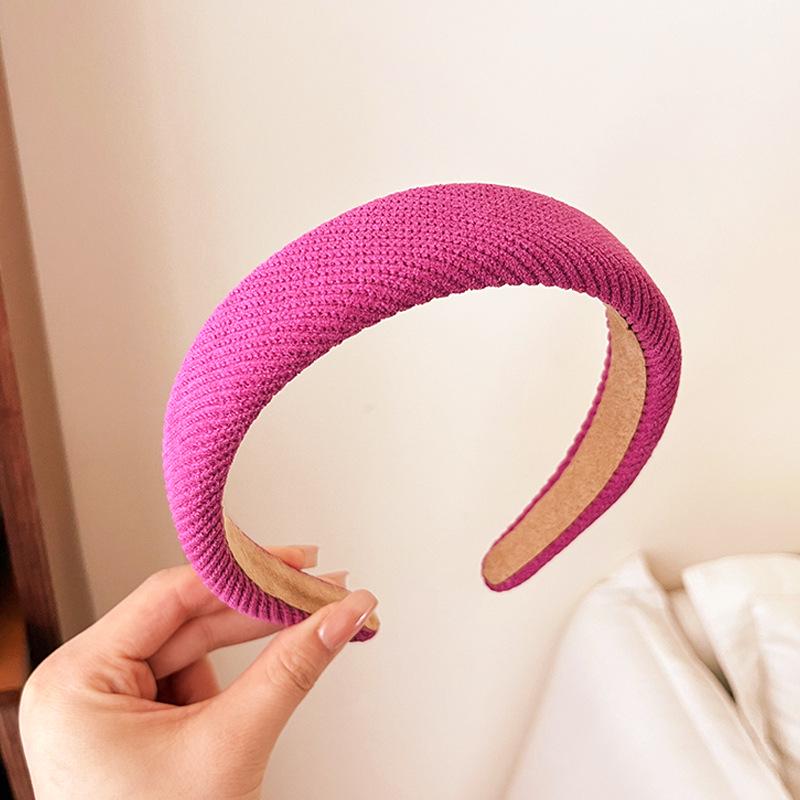Pink Series Women's Versatile High-Top Non-Slip Hairband - Perfect for Outings, Face Washing, and Sweet Styles