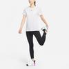 Nike Yoga Dri-Fit Casual Printed Short Sleeve T-Shirt Women Tops White DD2817-100