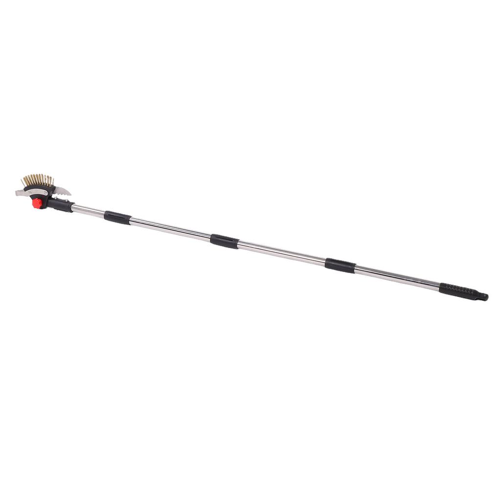 Grout Weed Scraper 3 In 1 Adjustable Cleaner with Long Handle Stainless Steel Moss Brush for Yard Pavement