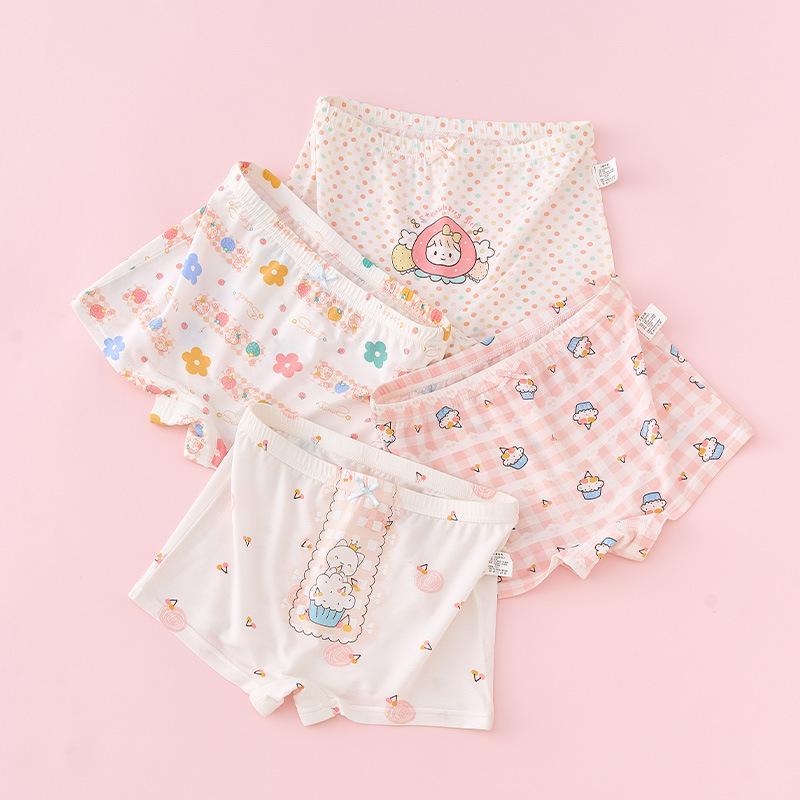 

4 шт трусиков-боксеров из модала для девочек и боксеров для детей