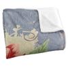 JQ Licensing Love Happiness Joy 2 Silky Flower Supersoft Blanket