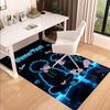 1PC Custom Name "Neon Glow Romance" Theme Floor Mat Ideal for Living Room, Game Rooms, Office, Bedroom,Floor Mat Playful Design